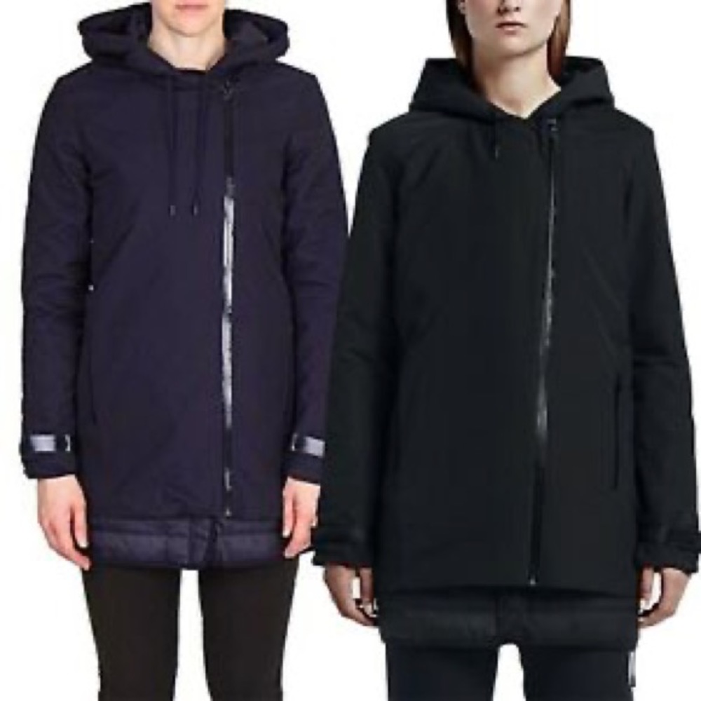 Nike waterproof navy nylon outdoor hiking athletic jacket coat women's small
